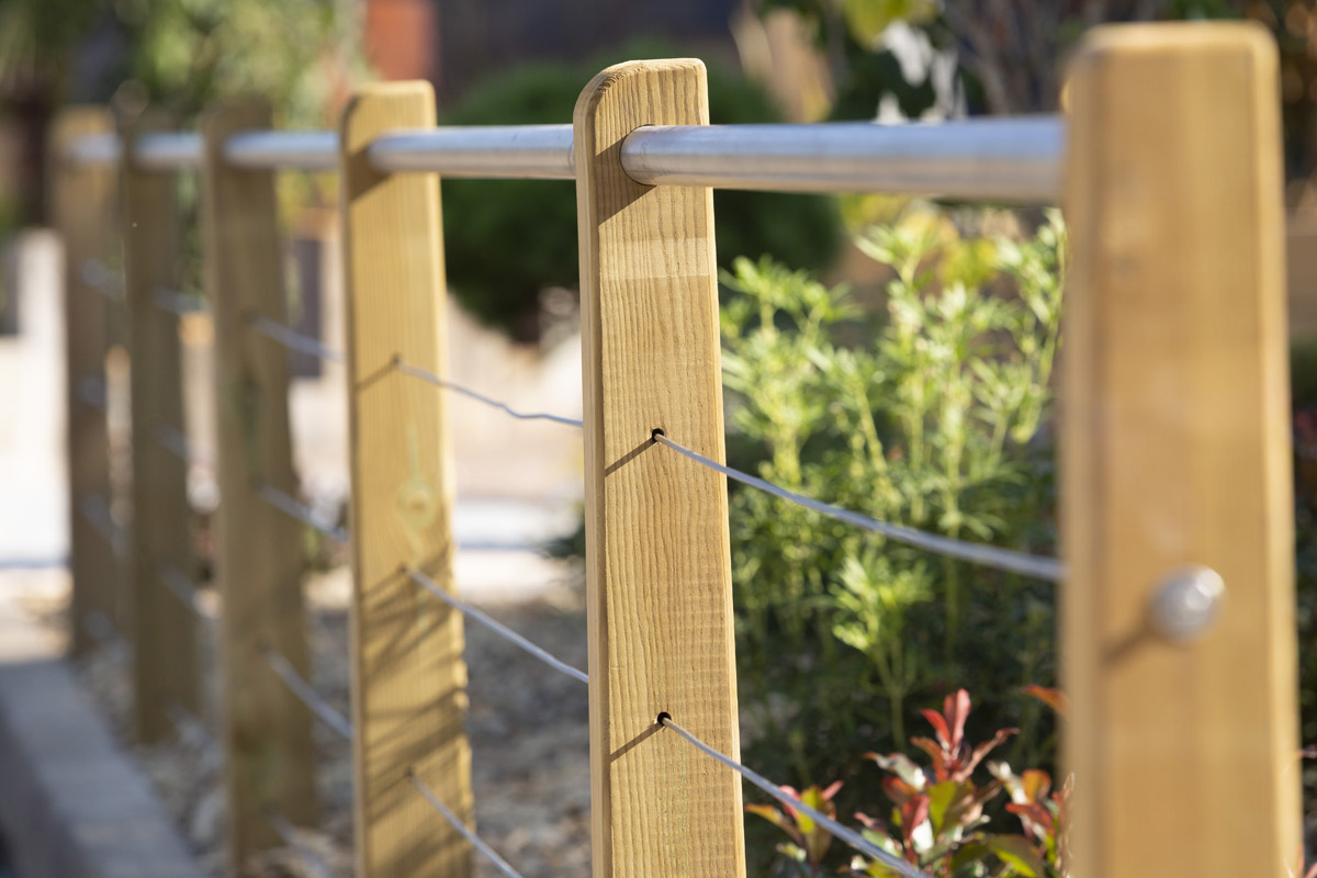 Aménagement du jardin clôture